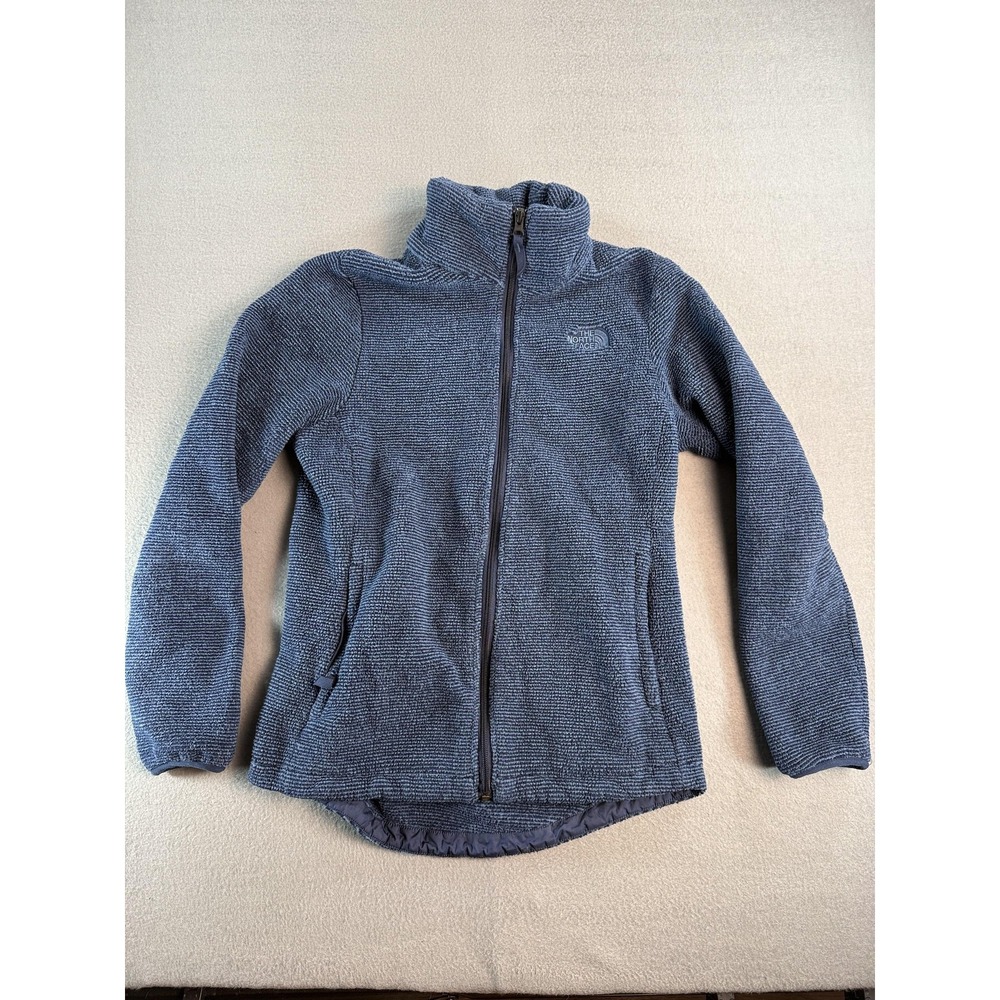 The North Face Fleece Jacket Womens M Blue Full Zip Warm Pockets NF0A7WNG